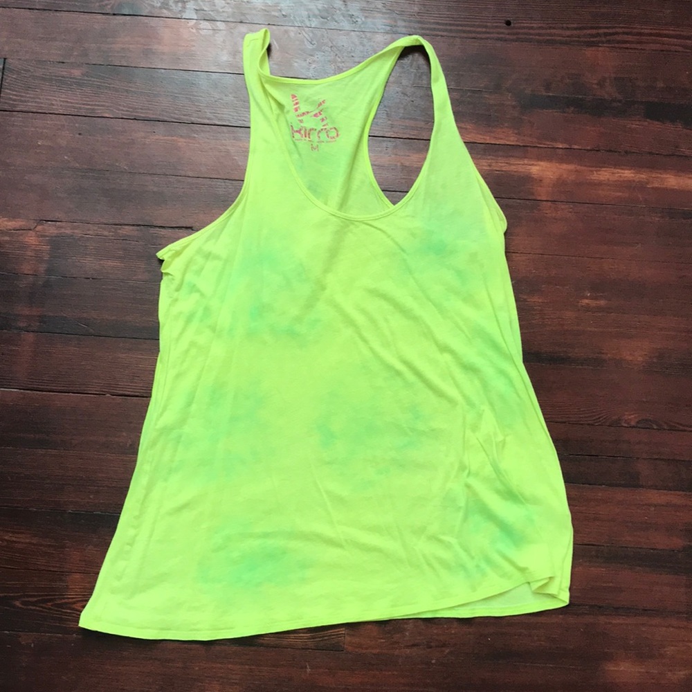 Neon yellow tank top